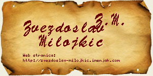 Zvezdoslav Milojkić vizit kartica